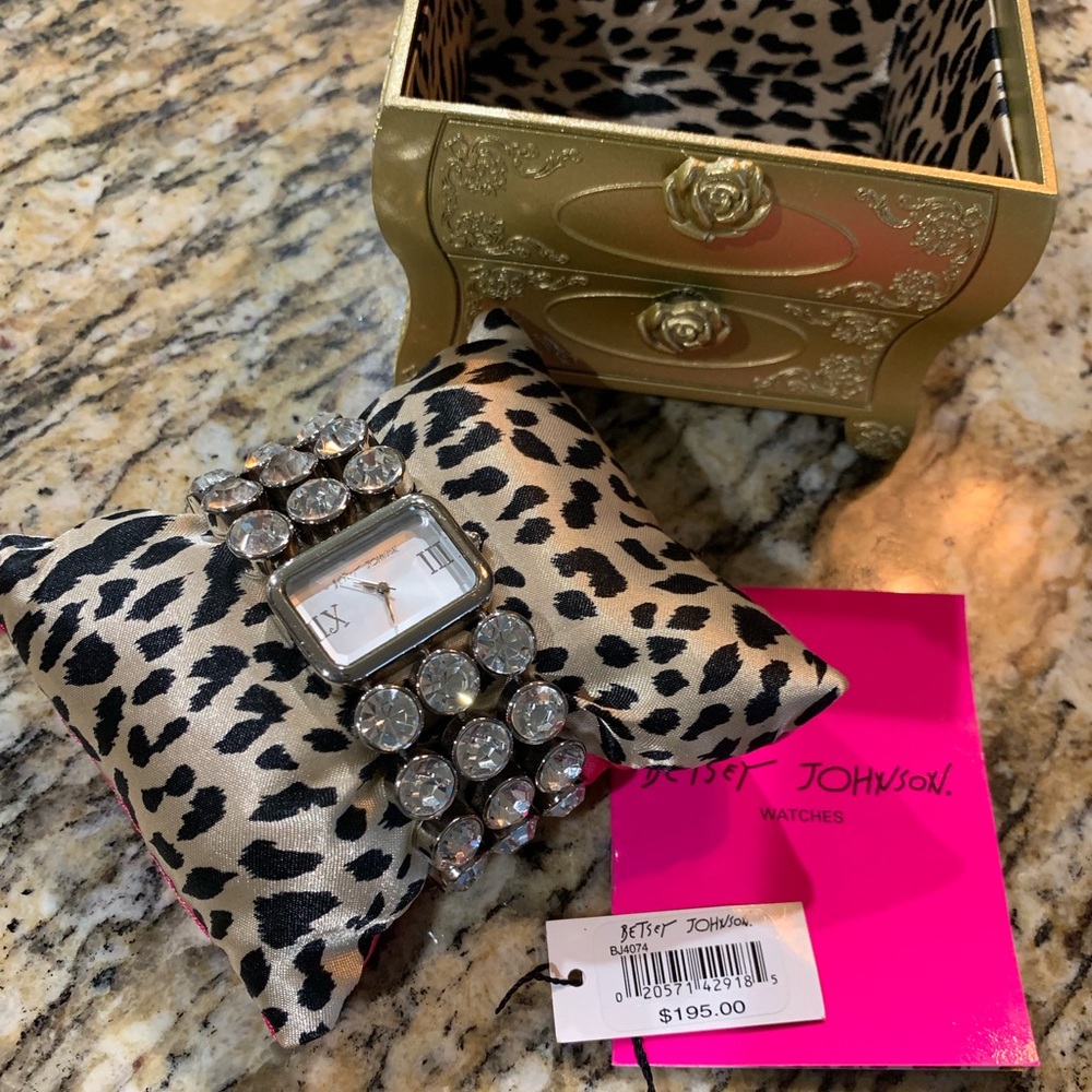 Betsey Johnson Bling Bracelet Watch